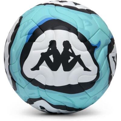 Kappa Helium 20.1F Pallone da calcio termosaldato, bianco/nero, taglia 5 Pallone da calcio termosaldato a 6 pannelli con guscio microtesturizzato e goffratura aerodinamica per uso professionale. Kappa Helium 20.1F Pallone da calcio termosaldato, bianco/nero, taglia 5 Pallone da calcio termosaldato a 6 pannelli con guscio microtesturizzato e goffratura aerodinamica per uso professionale.