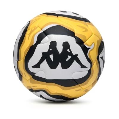 Kappa Helium 20.3I Pallone da calcio a 6 pannelli, colore: bianco/nero Pallone da calcio cucito a macchina a 6 pannelli con guscio microtesturizzato, pensato per l'allenamento. Kappa Helium 20.3I Pallone da calcio a 6 pannelli, colore: bianco/nero Pallone da calcio cucito a macchina a 6 pannelli con guscio microtesturizzato, pensato per l'allenamento.