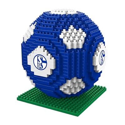 FOCO Con licenza ufficiale FC Schalke 04 modello di pallone da calcio BRXLZ da costruire con mattoncini 3D FOCO Con licenza ufficiale FC Schalke 04 modello di pallone da calcio BRXLZ da costruire con mattoncini 3D