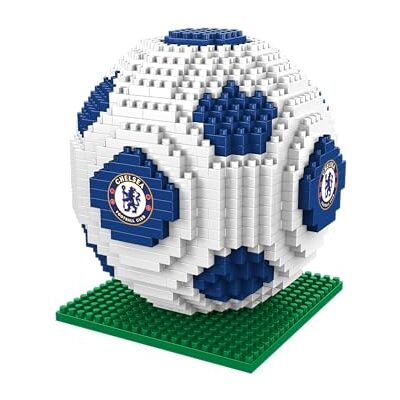 FOCO Con licenza ufficiale Chelsea FC modello di pallone da calcio BRXLZ da costruire con mattoncini 3D FOCO Con licenza ufficiale Chelsea FC modello di pallone da calcio BRXLZ da costruire con mattoncini 3D
