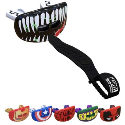 Marvel Venom Lip Protector Adulti e Junior paradenti per boxe, basket, lacrosse, calcio, MMA, arti marziali, hockey e tutti gli sport di contatto Marvel Venom Lip Protector Adulti e Junior paradenti per boxe, basket, lacrosse, calcio, MMA, arti marziali, hockey e tutti gli sport di contatto