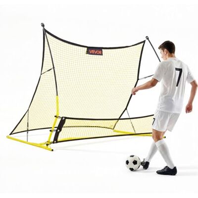 VEVOR Rete da Rimbalzo per Calcio Sports, Rete Rimbalzante 183 x 108,5 cm per Allenamento Controllo Passaggio Pallone, Pali in Fibra di Vetro Rinforzata Telaio in Ferro, Area Rimbalzo 1700x1500 mm VEVOR Rete da Rimbalzo per Calcio Sports, Rete Rimbalzante 183 x 108,5 cm per Allenamento Controllo Passaggio Pallone, Pali in Fibra di Vetro Rinforzata Telaio in Ferro, Area Rimbalzo 1700x1500 mm