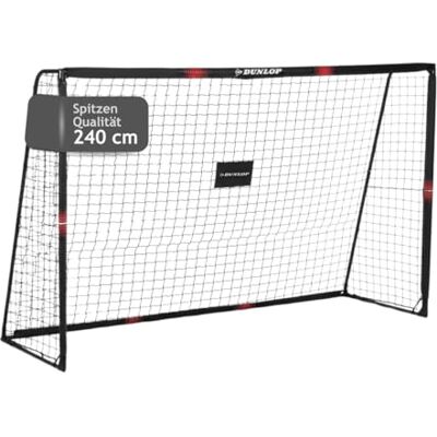 Dunlop Porta da calcio 240 x 160 x 85 cm Porta da calcio per giardino bambini e adulti Accessori per allenamento per interni ed esterni Metallo Nero/Rosso Dunlop Porta da calcio 240 x 160 x 85 cm Porta da calcio per giardino bambini e adulti Accessori per allenamento per interni ed esterni Metallo Nero/Rosso