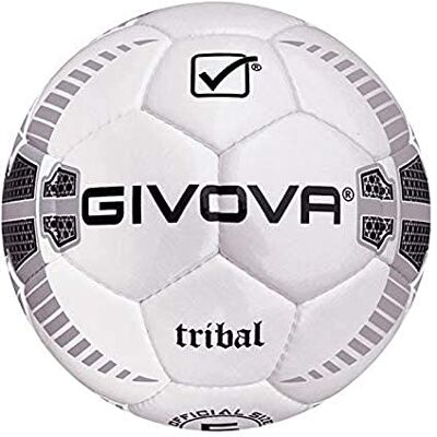 GIVOVA Pallone, Unisex – Adulto, Argento/Nero, 5 GIVOVA Pallone, Unisex – Adulto, Argento/Nero, 5
