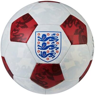 Mitre Engalnd Training 32 Pallone da calcio, bianco/rosso, misura 5 Mitre Engalnd Training 32 Pallone da calcio, bianco/rosso, misura 5