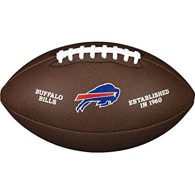 Wilson WTF1748XBBF Palla da Football Americano NFL TEAM LOGO, Misura Ufficiale, Pelle Composita Wilson WTF1748XBBF Palla da Football Americano NFL TEAM LOGO, Misura Ufficiale, Pelle Composita