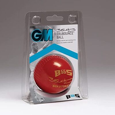 Gunn & Moore GM Trubounce Palla da cricket in gomma morbida, rimbalza come una vera palla da cricket, misura senior, colore: rosso Gunn & Moore GM Trubounce Palla da cricket in gomma morbida, rimbalza come una vera palla da cricket, misura senior, colore: rosso