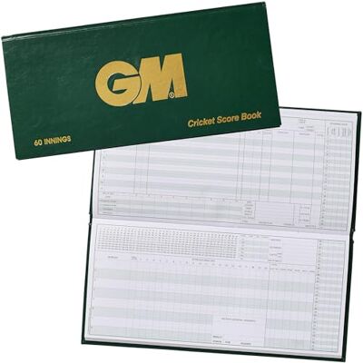 Gunn & Moore Cricket Scorebook Bowling Analysis Green with Gold Logo 60 or 100 Innings Gunn & Moore Cricket Scorebook Bowling Analysis Green with Gold Logo 60 or 100 Innings