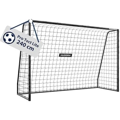 Hudora Pro Tect 240 Lite – Porta calcio da giardino con pali imbottiti, per l’esterno – facile da montare grazie alle connessioni a scatto – porta stabile in acciaio per bambini e ragazzi nera Hudora Pro Tect 240 Lite – Porta calcio da giardino con pali imbottiti, per l’esterno – facile da montare grazie alle connessioni a scatto – porta stabile in acciaio per bambini e ragazzi nera