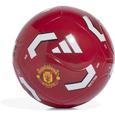 Adidas Unisex Adulto Manchester United Home Club Recreation Ball, mufc red/white, 5 Adidas Unisex Adulto Manchester United Home Club Recreation Ball, mufc red/white, 5