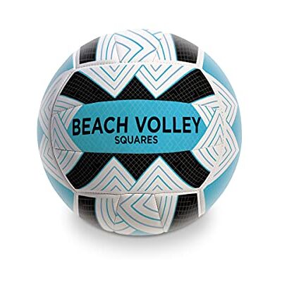 Mondo Toys Palla da Gioco Volley Beach Volley Squares Taglia 5 Indoor, Outdoor, Beach, PVC Sponge Soft Touch, Colore Bianco Azzurro Blu Mondo Toys Palla da Gioco Volley Beach Volley Squares Taglia 5 Indoor, Outdoor, Beach, PVC Sponge Soft Touch, Colore Bianco Azzurro Blu