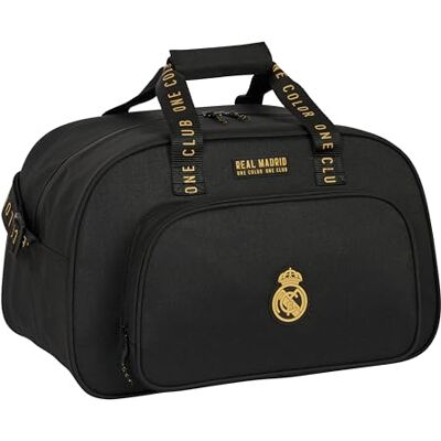 safta Real Madrid, 3a squadra, borsa sportiva, ideale per bambini di diverse età, comoda e versatile, qualità e resistenza, 40 x 23 x 24 cm, colore nero, Nero, Estándar, Casual safta Real Madrid, 3a squadra, borsa sportiva, ideale per bambini di diverse età, comoda e versatile, qualità e resistenza, 40 x 23 x 24 cm, colore nero, Nero, Estándar, Casual