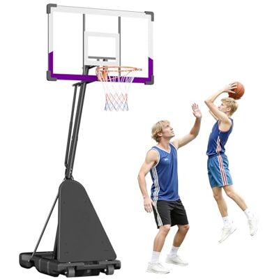 VEVOR Canestro da Basket Portatile, Altezza Massima 3,05 m, Regolabile Manualmente, Sistema da Basket con Tabellone in PC da 1219,2 mm, Set di Tabelloni per Sistema da Basket per Cortili, Scuole VEVOR Canestro da Basket Portatile, Altezza Massima 3,05 m, Regolabile Manualmente, Sistema da Basket con Tabellone in PC da 1219,2 mm, Set di Tabelloni per Sistema da Basket per Cortili, Scuole