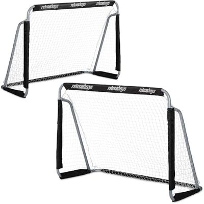 Relaxdays Set di porta da calcio da giardino - 2, bambini e adulti, 110x150x75cm Relaxdays Set di porta da calcio da giardino - 2, bambini e adulti, 110x150x75cm