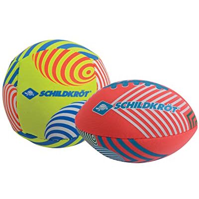 Schildkröt Confezione da 2 Mini Palline, 1 Pallavolo e 1 Pallone da Football Americano, Ø 9 cm, Impugnatura Facile e Resistente all'Acqua Salata, Ideale per la Spiaggia, Schildkröt Confezione da 2 Mini Palline, 1 Pallavolo e 1 Pallone da Football Americano, Ø 9 cm, Impugnatura Facile e Resistente all'Acqua Salata, Ideale per la Spiaggia,