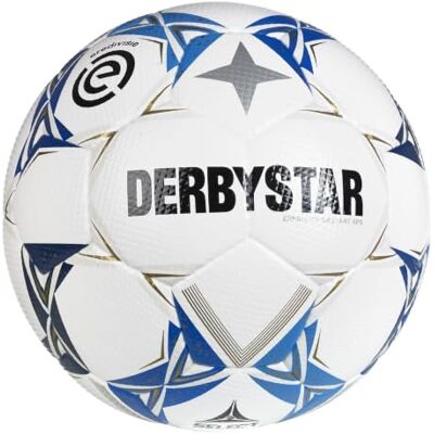Derbystar Eredivisie Brillant Aps V25, Calcio Unisex Adulto, Blu Bianco, 5 Derbystar Eredivisie Brillant Aps V25, Calcio Unisex Adulto, Blu Bianco, 5