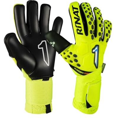 Rinat Kaizen Pro Guanto da portiere, unisex, giallo neo/nero, 7 Rinat Kaizen Pro Guanto da portiere, unisex, giallo neo/nero, 7