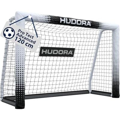 Hudora Porta da calcio Pro Tect 120 Advanced – Porta da esterno con rete e rivestimento per bambini/adulti – Facile da montare in giardino – Porta con chiusure a strappo e cerniere – Bianco Hudora Porta da calcio Pro Tect 120 Advanced – Porta da esterno con rete e rivestimento per bambini/adulti – Facile da montare in giardino – Porta con chiusure a strappo e cerniere – Bianco