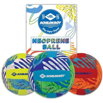Schildkröt Palla da Spiaggia in Neoprene, Misura 5, Diametro 21 cm, Colori Assortiti, Superficie in Tessuto, Resistente all'Acqua salata, Schildkröt Palla da Spiaggia in Neoprene, Misura 5, Diametro 21 cm, Colori Assortiti, Superficie in Tessuto, Resistente all'Acqua salata,