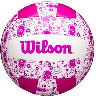 Wilson Pallone da Volley STAMP, Viola/Bianco Wilson Pallone da Volley STAMP, Viola/Bianco