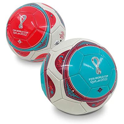 Mondo Toys Pallone da Calcio Cucito FIFA WORLD CUP QATAR 2022 AL JANOUB Prodotto Ufficiale misura 5-400 g 2 colori assortiti Mondo Toys Pallone da Calcio Cucito FIFA WORLD CUP QATAR 2022 AL JANOUB Prodotto Ufficiale misura 5-400 g 2 colori assortiti
