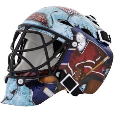 Franklin Sports , Casco da Portiere della NHL League in Miniatura, 7784F04, Navy Franklin Sports , Casco da Portiere della NHL League in Miniatura, 7784F04, Navy