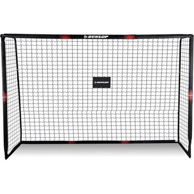Dunlop Porta da calcio 300 x 200 x 120 cm Porta da calcio per giardino bambini e adulti Accessori per allenamento per interni ed esterni plastica nero/rosso Dunlop Porta da calcio 300 x 200 x 120 cm Porta da calcio per giardino bambini e adulti Accessori per allenamento per interni ed esterni plastica nero/rosso