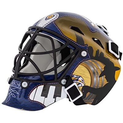 Franklin Sports , Casco da Portiere della NHL League in Miniatura, Unisex, , Navy, Taglia Unica Franklin Sports , Casco da Portiere della NHL League in Miniatura, Unisex, , Navy, Taglia Unica
