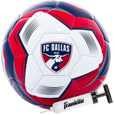 Franklin Sports MLS FC Dallas Football ufficiale taglia 5, custodia morbida resistente all'abrasione, dimensioni e peso ufficiali, pompa ad aria inclusa Franklin Sports MLS FC Dallas Football ufficiale taglia 5, custodia morbida resistente all'abrasione, dimensioni e peso ufficiali, pompa ad aria inclusa