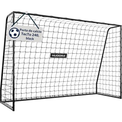 Hudora Porta da calcio TecTo – Porta da esterno con sistema a clic per un montaggio rapido – con fissaggio extra della rete – migliore protezione antiruggine – ideale per allenamento/gioco giardin Hudora Porta da calcio TecTo – Porta da esterno con sistema a clic per un montaggio rapido – con fissaggio extra della rete – migliore protezione antiruggine – ideale per allenamento/gioco giardin