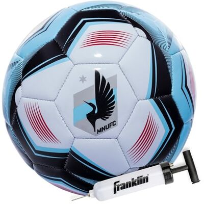 Franklin Sports Pallone da calcio MLS MLS Minnesota United FC – MNUFC – Pallone da calcio ufficiale taglia 5 – Copertura morbida resistente all'abrasione – Dimensioni e peso ufficiali – Pompa ad aria Franklin Sports Pallone da calcio MLS MLS Minnesota United FC – MNUFC – Pallone da calcio ufficiale taglia 5 – Copertura morbida resistente all'abrasione – Dimensioni e peso ufficiali – Pompa ad aria