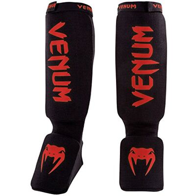 VENUM Kontact Shin Guards, Parastinchi Unisex adulto, Nero/Rosso, S VENUM Kontact Shin Guards, Parastinchi Unisex adulto, Nero/Rosso, S