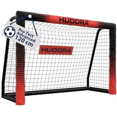 Hudora Porta da calcio Pro Tect 120 Advanced – Porta da esterno con rete e rivestimento per bambini/adulti – Facile da montare in giardino – Porta con chiusure a strappo e cerniere – Nero Hudora Porta da calcio Pro Tect 120 Advanced – Porta da esterno con rete e rivestimento per bambini/adulti – Facile da montare in giardino – Porta con chiusure a strappo e cerniere – Nero