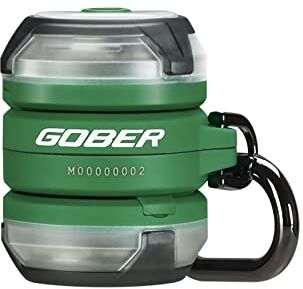 Olight GOBER kit, Sorgenti luminose AirTag 4, due Modalità di Illuminazione a LED, Ricaricabile Tramite USB-C, Fornisce luce ultra Brillante per Corridori, Dog sitter e Appassionati di outdoor(Verde)