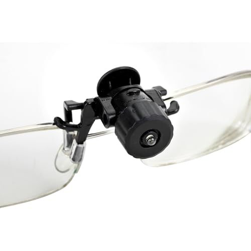 Velamp CRICKET: Luce LED a clip per occhiali. 3xAG3 incluse. Nero