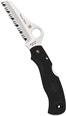 Spyderco S, Coltello Tascabile Unisex – Adulto, Nero, Taglia Unica