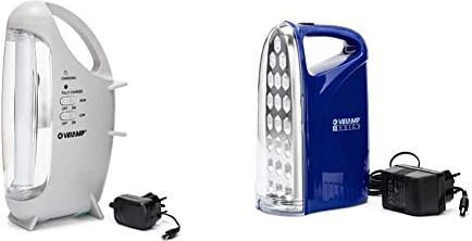 Velamp OVIDEA LED Luce Lampada Portatile Ricaricabile LED. 320 Lumen. con Trasformatore & Lampada di Emergenza Portatile Ricaricabile 21 LED, 250lm Super Luminosa. con Caricatore Esterno