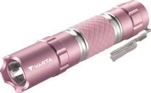 Varta , Torcia 0,5 Watt LED Lipstick Light incl. 1x batteria High Energy AA torcia a forma di rossetto torcia da borsa portachiavi luce tascabile flashlight per borse, tracolle, zaini