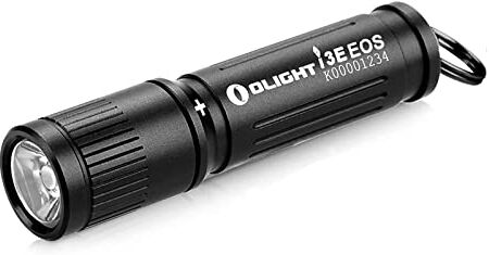 Olight I3E EOS Torcia Portachiavi Mini Impermeabile IPX8, LED 90 Lumen Gittata 44m Lente TIR Batteria AAA Inclusa Per Campeggio Escusione Caccia pesca Emergenza Sport All'apert