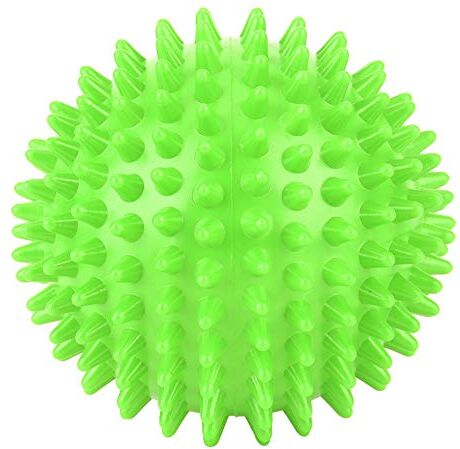 Generic Palla da Massaggio, Plastica Durevole Massaggio Lacrosse Palline Roller Corpo Sfere Appuntite Fitness Finger Relax Strumento 7,5 Cm / 9 Cm (GREEN)