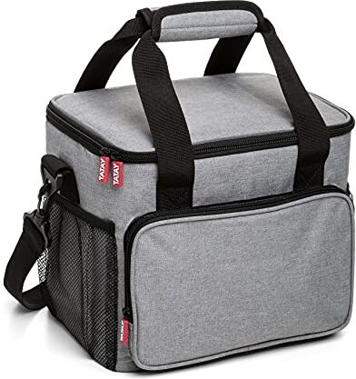 TATAY Urban Food Picnic Borsa Termica Porta Pranzo, 11 L Capacità, Triplo Strato Materiale, Flessibile e Impermeabile al 100%. Denim Grigio. Misura 28,5 x 21 x 24 cm