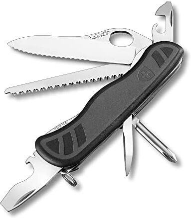 Victorinox , coltellino militare svizzero 08 (10 funzioni, grande lama bloccabile a una mano)