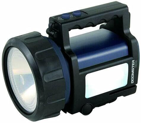 Velamp Doomster TREKK Torcia Lanterna LED 735 Lumen (10W), Lampada Ricaricabile. Powerbank. Impermeabile. per Campeggio, Pesca, Trekking, Emergenze, Super Accessoriata 10 W, Nero, 20.8x14.4x16.2 cm