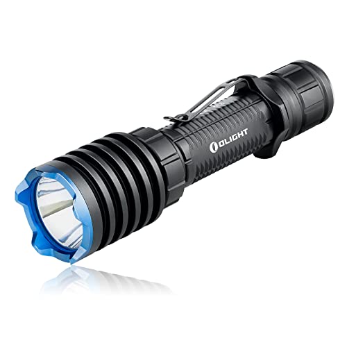 Olight Warrior X Pro Torcia Potente 2100 Lumen 500 Metri, Batteria Inclusa, USB Ricarica Magnetica, Ideale per Caccia, Ricerca e Salvataggio [Classe di efficienza energetica B]