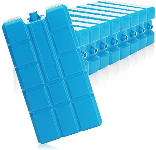 com-four ® 9X Mattonelle Ghiaccio XXL in Blu Elementi di Raffreddamento per Borsa frigo Pacchetto Ghiaccio per la casa e Il Tempo Libero