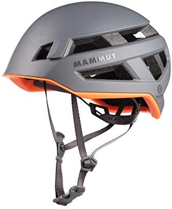 Mammut Casco da arrampicata unisex per adulti, con rinforzo in kevlar, titanio, 56-61 cm