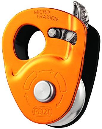 Petzl Carrucola Bloc. MICRO TRAXION Unisex, Orange, Taglia Unica