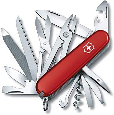 Victorinox Handyman, coltellino svizzero multiuso (24 funzioni, lama, grande, apriscatole, cavatappi, forbici) rosso