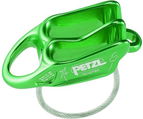 Petzl Assicuratore REVERSO Unisex, Verde, Taglia Unica