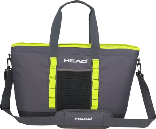 Head Borsa Termica Tote Capacità 40 litri, Nylon, Grigio-Giallo